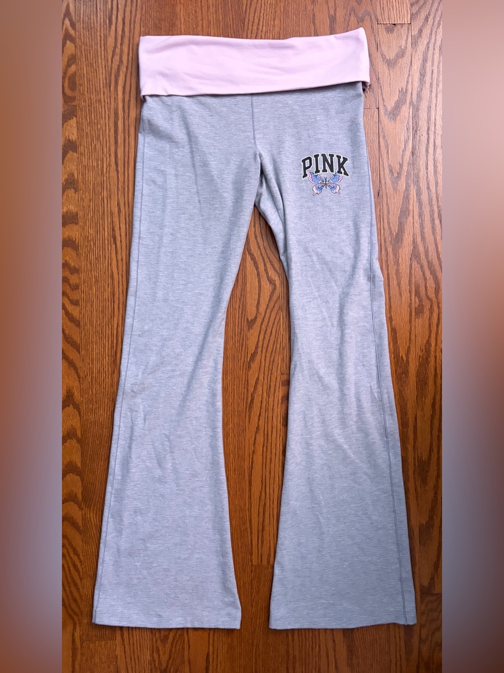 PINK Victoria's Secret Light Pink and Heather Gray Lounge Pants